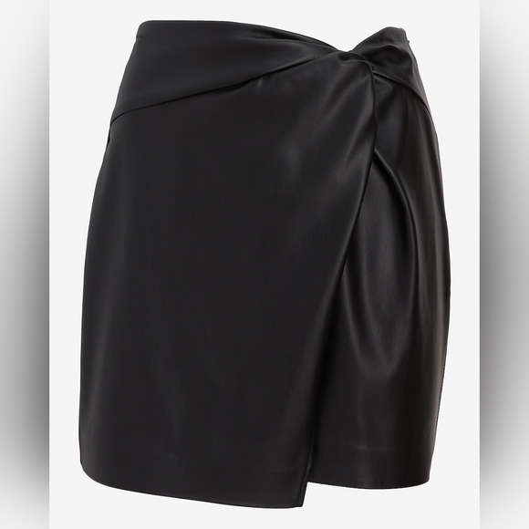 Express Dresses & Skirts - Express Super High Waisted Faux Leather Mini Skirt Size Medium NWOT